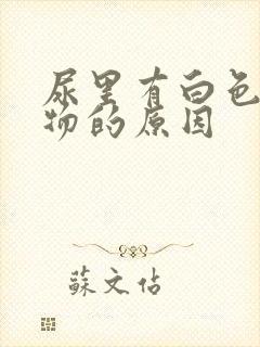 尿里有白色沉淀物的原因封面