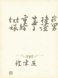 txt重生后我嫁给了渣男的死对头下载