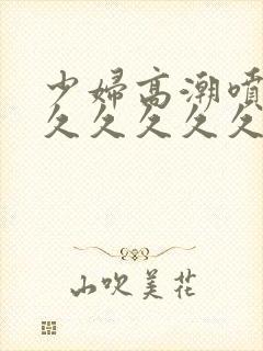 少妇高潮喷水久久久久久久久网站