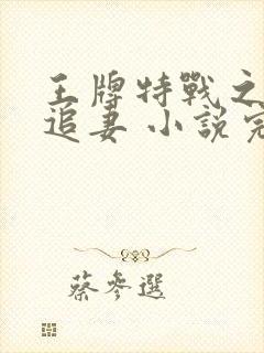 王牌特战之权少追妻 小说完整板