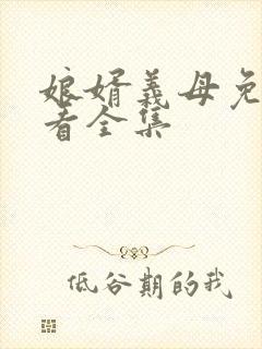 娘婿义母免费观看全集