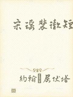 宋瑶裴彻短剧