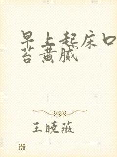 早上起床口苦舌苔黄腻