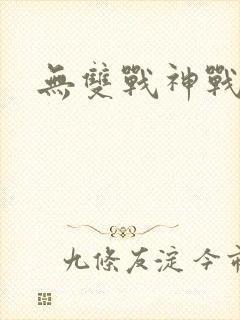 无双战神战无情