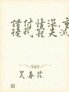 错付情深,重生后我宠夫灭渣