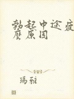 勃起中途疲软什么原因