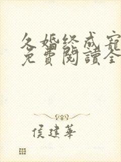 久婚终成宠小说免费阅读全文封面