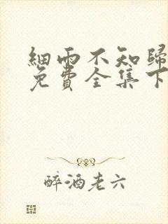 细雨不知归漫画免费全集下拉式漫画