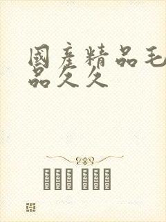 国产精品毛片极品久久