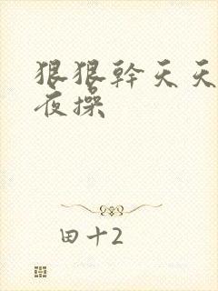 狠狠干天天日夜夜操