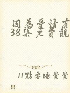 因为爱情有晴天38集免费观看电视剧