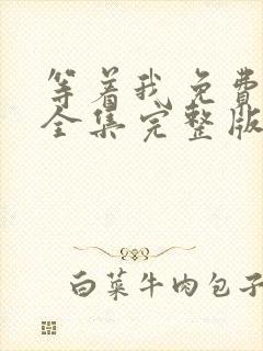 等着我免费观看全集完整版在线播放