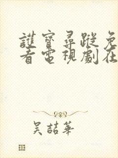 护宝寻踪免费观看电视剧在线播放