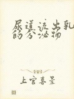 尿道流出乳白色的分泌物封面