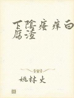 下阴瘙痒白带豆腐渣