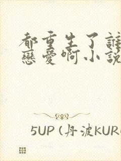 都重生了谁还谈恋爱啊小说完整封面