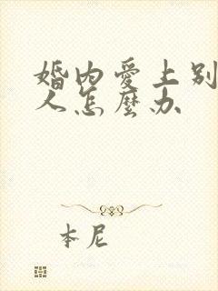 婚内爱上别的男人怎么办