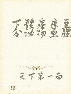 下体瘙痒豆腐渣分泌物鱼腥味