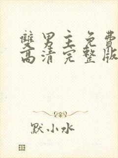 双男主免费观看高清完整版电视剧