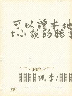 可以读本地txt小说的听书软件