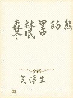 森林里的熊先生冬眠中