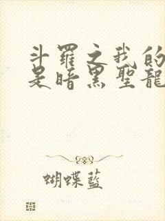 斗罗之我的武魂是暗黑圣龙封面