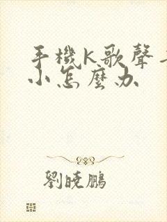 手机k歌声音太小怎么办