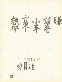 想写小说赚钱去哪个平台