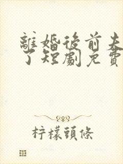 离婚后前夫悔疯了短剧免费观看