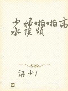 少妇啪啪高潮喷水视频