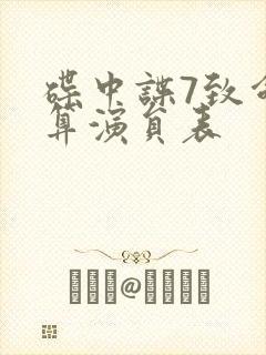 碟中谍7致命清算演员表