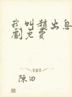 我叫赵出息电视剧免费封面