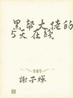 黑帮大佬的365天在线