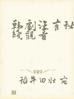 韩剧没有秘密在线观看