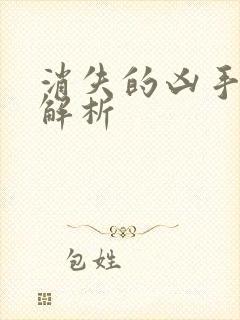 消失的凶手剧情解析封面