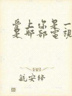 爱上你是一个错是哪部电视剧的歌