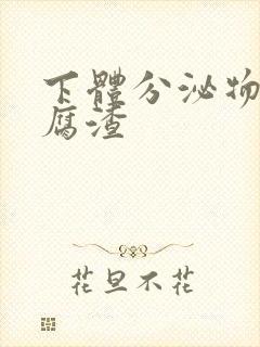 下体分泌物呈豆腐渣