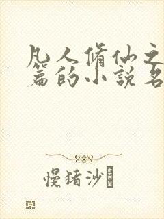 凡人修仙之仙界篇的小说名字封面