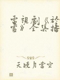 电视剧《于无声处》全集播放封面