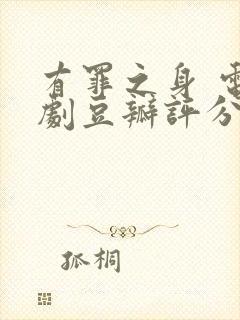 有罪之身 电视剧豆瓣评分