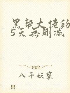 黑帮大佬的365天无删减