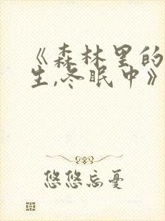 《森林里的熊先生,冬眠中》封面