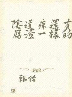 阴道痒还有像豆腐渣一样的东西