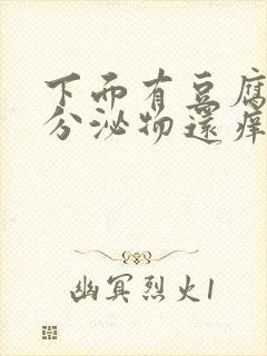 下面有豆腐渣状分泌物还痒是怎么回事