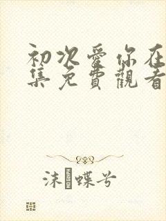 初次爱你在线全集免费观看完整版