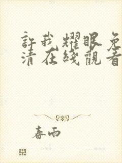 许我耀眼免费高清在线观看