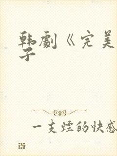 韩剧《完美的妻子