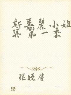 斯嘉丽小姐探案集 第一季封面