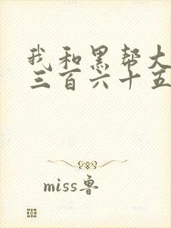 我和黑帮大佬的三百六十五天365第二封面