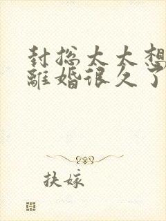 封总太太想跟您离婚很久了免费阅读